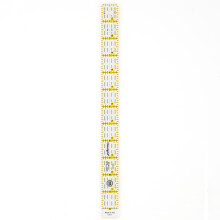Omnigrid 1 x 12-tommer lineal Klar quiltning og syning lineal