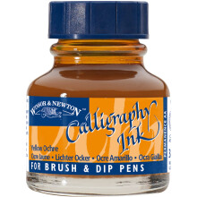 Winsor & Newton kalligrfiai tinta 30 ml (1 uncia) veg srga okker