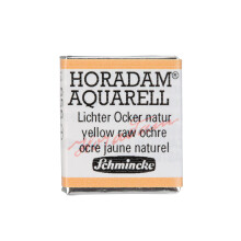Schmincke - HORADAM AQUARELL - melhores aquarelas artísticas, 656 Ocre amarelo, 14 656 044, 1/2 pan