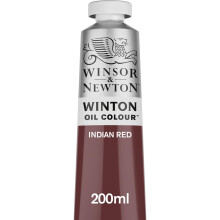 Winsor & Newton Winton olieverf tube, 200 ml, Indisch rood