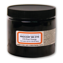 Pó Tie Dye Jacquard Procion Laranja Ferrugem 8oz - Tinteiro Permanente