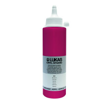 LUKAS CRYL Studio Knstlerfarbe, Farbe mit hoher Pigmentkonzentration 250-ml-Flasche Karminrot