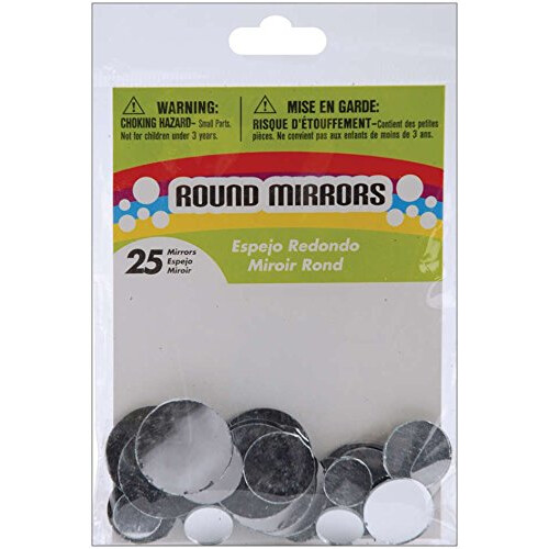 Round Glass Mirrors  Assorted Sizes  25/Pack 2