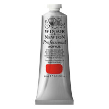 Tinta Acrílica Profissional Winsor & Newton, 60ml (2-oz) Tubo, Vermelho Pyrrole Claro