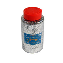 Anthony Peters Silver Glitter - 400 gram tub with Shaker lid for Easy Pouring - Arts and Crafts - Sprinkle Glitter AP688EDS