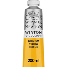 Winsor & Newton Winton Óleo, 200ml (6.75-oz) Tubo, Amarelo Cadmium Médio