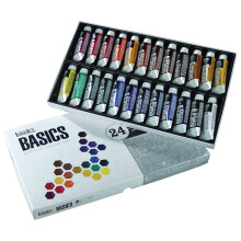 Conjunto de 24 peas de tubo de tinta acrlica Liquitex BASICS