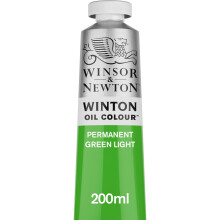 Winsor & Newton Winton Oil Color 200ml (6.75-oz) Tube Permanent Green Light