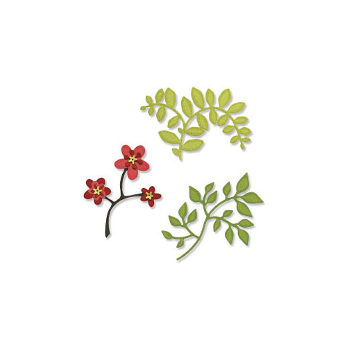 Sizzix Sizzlits Die Set 3/Pkg Blomster Grene & Blade