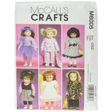 McCall's Patterns M6005 Kleidung und Accessoires fr 18-Zoll-Puppen, nur Einheitsgre