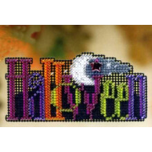 Halloween - koelkastmagneet - telpatroon