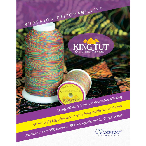 Superior Threads King TUT Quilting Thread #940 Els Cotton Candy - 2000 Yard Cone 1