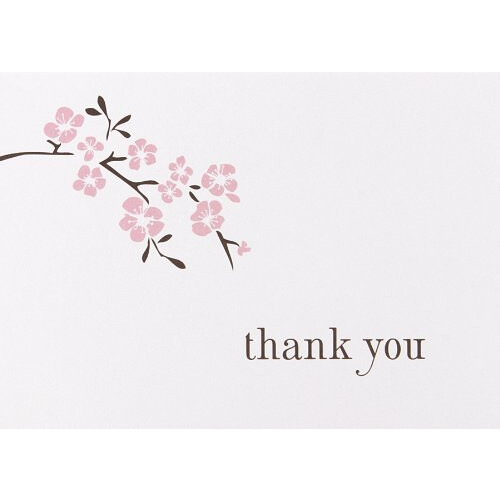 Hortense B. Hewitt 50-count Cherry Blossom Tak Note Cards (77311) 1