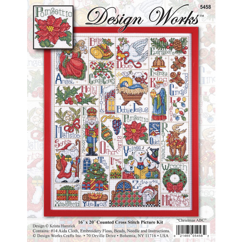 Design Works Crafts Kerst ABC Telpatroon Multi 1