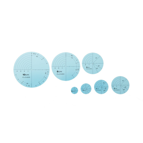 Clover Circular Templates for Drawing Quilting Lines 1