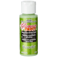 DecoArt Glamour Dust 2-Unzen Limelight Glitzerfarbe
