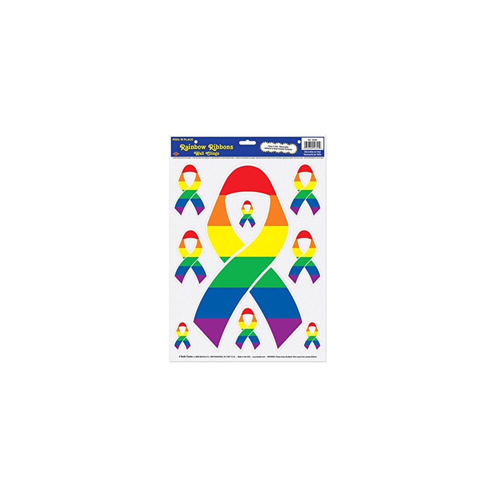 Regenbogenb Nder Zum Abziehen Und Platzieren, Partyzubeh R (1 St Ck) (9/Blatt)-image