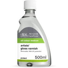 Winsor & Newton professionele glanzende vernis voor kunstenaars, fles van 500 ml (16,9 oz)