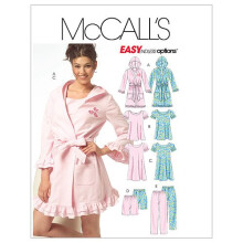 McCall's Patterns M5534 Robe, Cinto, Top, Camisola, Calções e Calças, Tamanho DD (12-14-16-18)