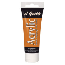 El Greco High Pigmented Acrylfarbe 75 ml Rhrchen Siena Natur Keine