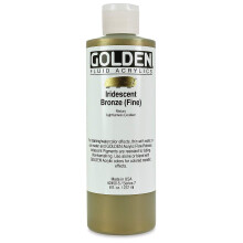 Golden Fluid Iridescent Acrylics - Iridescent Bronze Fine - 8 oz Bottle