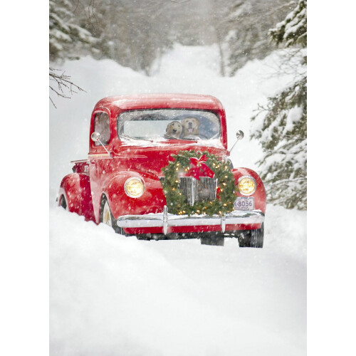 Avanti Weihnachtskarten, altmodischer LKW, 10 St   ck