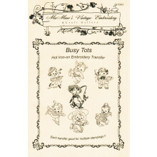 Busy Tots Kinder beim Spielen Hei?b?gel-Stickerei-Transfers