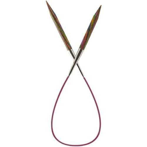 KNITPRO 40 cm x 7 mm Symfonie Fixed Circular Needles  Multi-Color