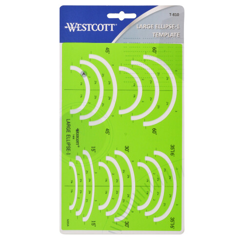 Westcott Large Elipse Template #1 (T-810) 2