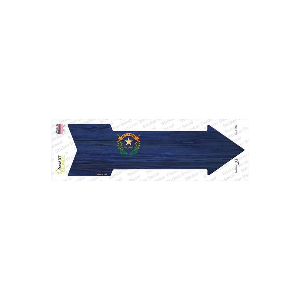 Smart Blonde A-549S-M Nevada State Flag Novelty Arrow Sticker Decal - Medium 792636431661