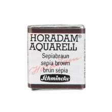 Schmincke - HORADAM AQUARELL - Tintas de Aquarela Finas, 663 Castanho Sepia, 14 663 044, 1/2 pan