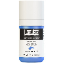 Tinta acrlica profissional para corpo macio Liquitex 59ml (2 onas) Garrafa Azul Claro Violeta