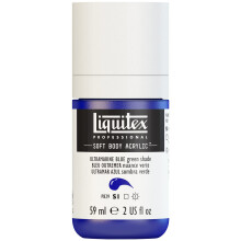 Tinta acrlica profissional para corpo macio Liquitex 59ml (2 onas) Garrafa azul ultramarino (tom verde)