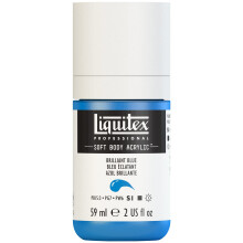 Tinta acrlica profissional para corpo macio Liquitex 59ml (2 onas) garrafa azul brilhante
