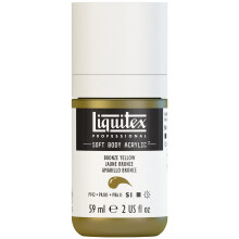 Tinta acrlica profissional para corpo macio Liquitex 59ml (2 onas) Garrafa Amarelo Bronze