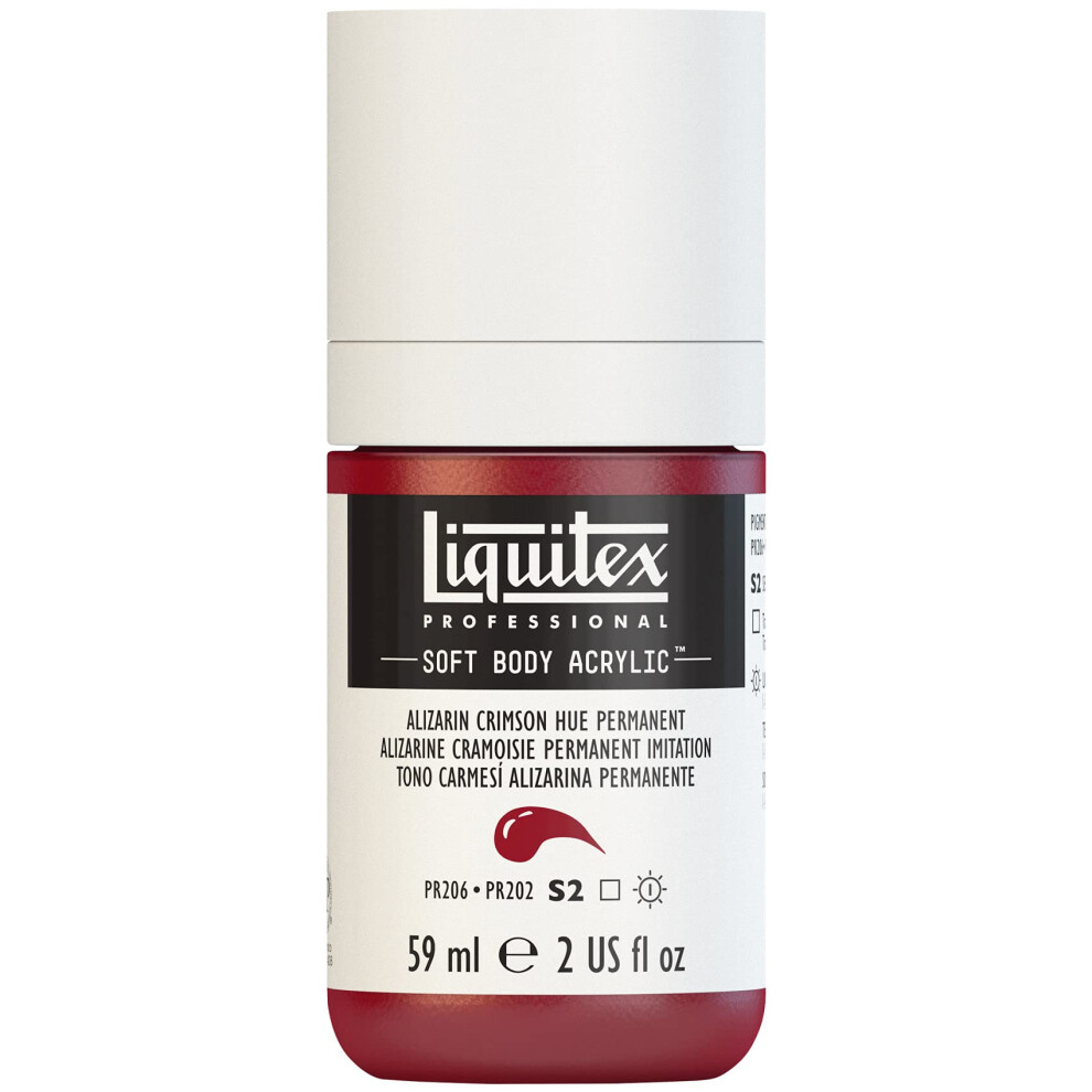 Liquitex Professional Soft Body Acrylfarbe, 59 Ml (2 Oz) Flasche, Alizarin Crimson Hue, Permanent-image