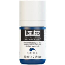 Tinta acrlica profissional para corpo macio Liquitex 59ml (2 onas) garrafa azul ftalocianina (tom verde)