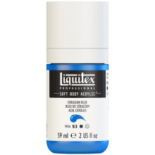 Tinta Acrílica Liquitex Profissional Soft Body, 59ml (2-oz) Garrafa, Azul Cerúleo