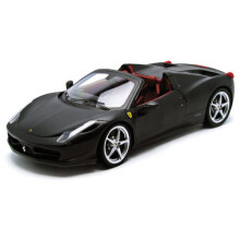 Hot Wheels X5485 Ferrari 458 Italia Spider Matt Black Elite Edition 1/18 Diecast Car Model di Hotwheels