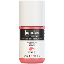 Tinta acrlica profissional para corpo macio Liquitex 59ml (2 onas) garrafa vermelha fluorescente