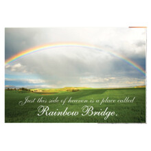 Dog Speak Rainbow Bridge Sympatikort