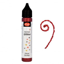 Viva Decor German Glitter 12 x 2.1 x 2.1 cm Red
