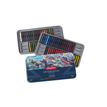 Derwent Inktense Blocks 72 Tin Set di 72 blocchi da 8 mm, consistenza morbida, idrosolubili, ideali per acquerelli, disegni, colorazione, artigia