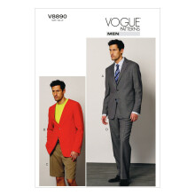 VOGUE PATTERNS V8890 Herenjas/Short en Broek Naaisjabloon Maat MUU (34-36-38-40)