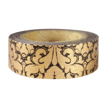 allydrew Damask Japanese Washi Masking Tape - Gold & Bold