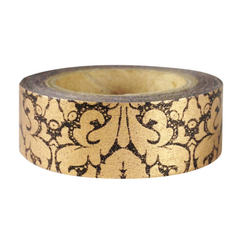 allydrew Damask Japansk Washi Maskeringstejp - Guld & Bold