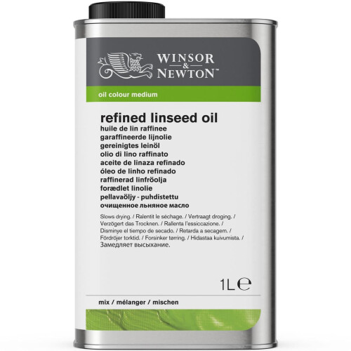W&N – Raffiniertes Leinöl – 1-Liter-Dose