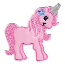PatchMommy Unicórnio, Patch, Ferro/Sew On - Apliques para Crianças (Rosa)