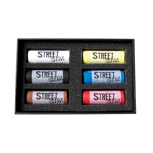 Jack Richeson Conjunto de 6 Street Stix Pastéis