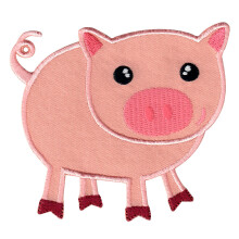 PatchMommy Pig Patch Stryk p/sy p - Applikationer fr barn Barn